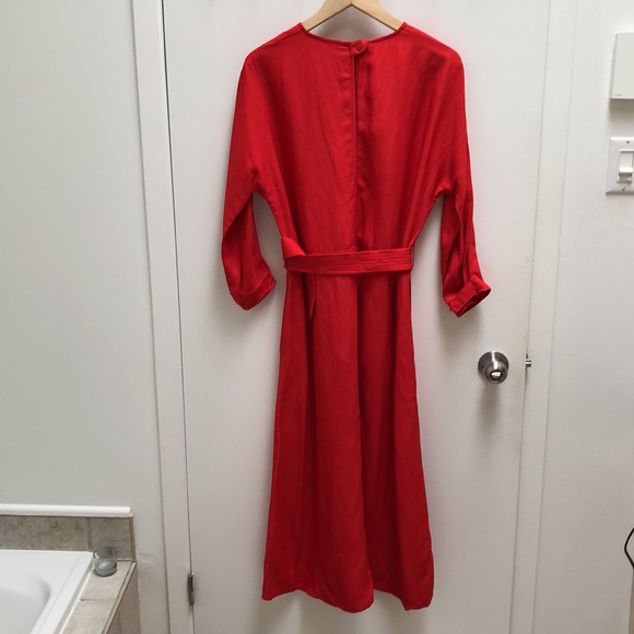 Aritzia/Wilfred Viscose/linen dress - red - S - Picture 6 of 13